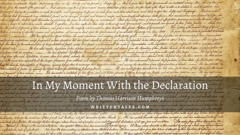 In My Moment With the Declaration