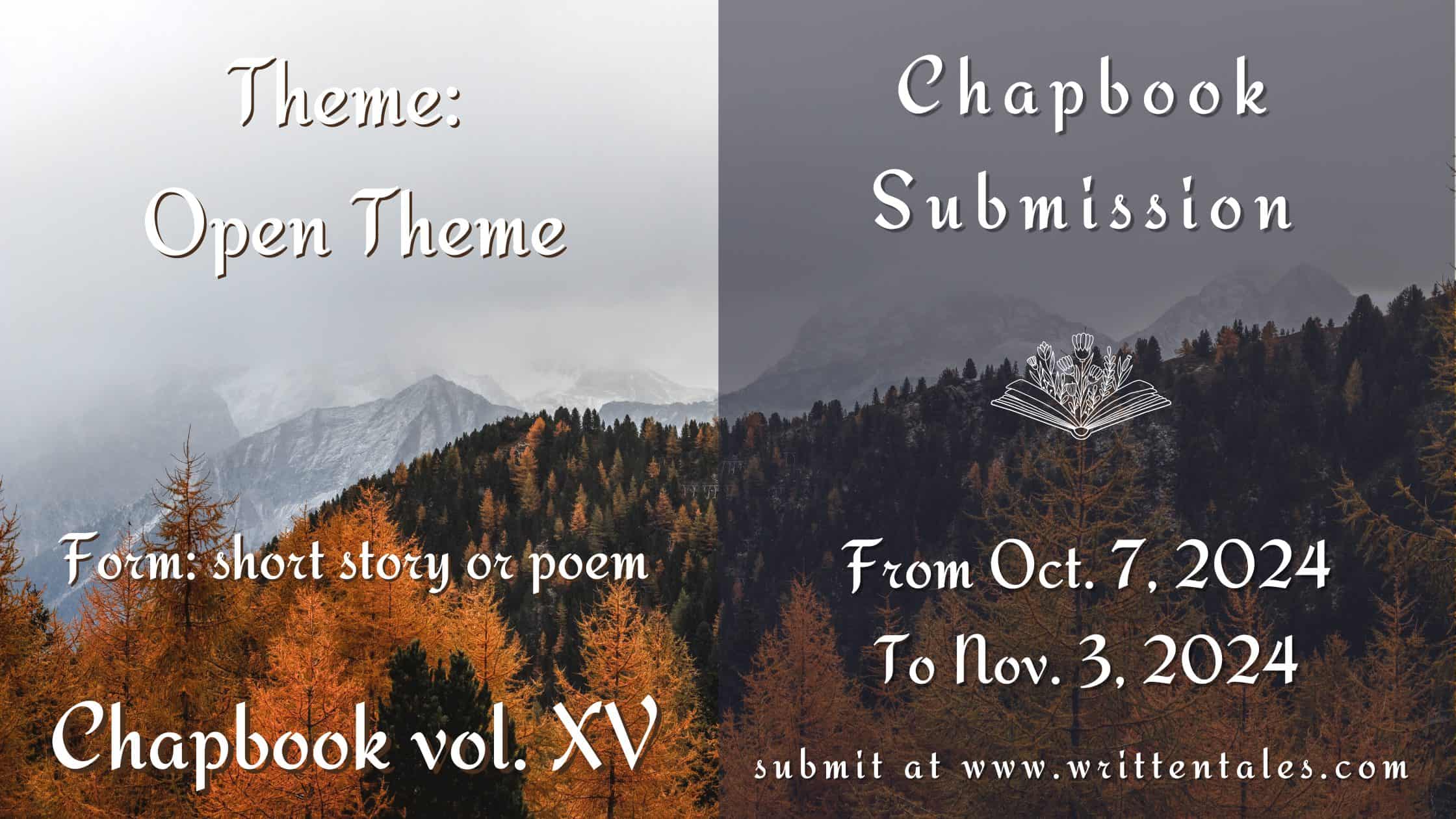 Submissions Closed — WT Chapbook vol. XV